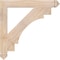Ekena Millwork Merced Arts & Crafts Smooth Bracket, Douglas Fir, 3 1/2"W x 30"D x 30"H BKT04X30X30MRC03SDF - alternate 4
